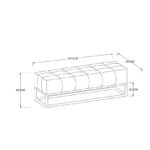 Lucille Brown Bench - Image 9