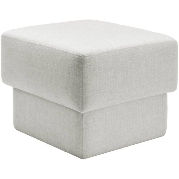 Viki White Ottoman