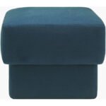 Viki Dark Teal Ottoman - Image 3