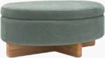 Sherece Teal Ottoman - Image 2