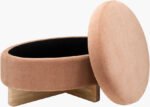 Sherece Peach Ottoman - Image 5