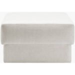 Shelonda White Ottoman - Image 3