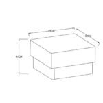 Shelonda White Ottoman - Image 4