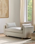 Marcella White/Brown Bench - Image 4