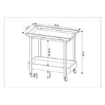 Thu Brown Bar Cart - Image 2
