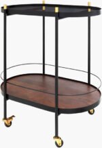 Katharine Black Bar Cart - Image 2