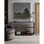 Maghen Dark Brown Console Table - Image 3