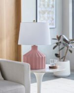 Malky Traditional Pink Table Lamp - Image 2