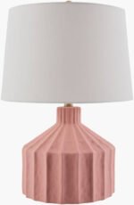 Malky Traditional Pink Table Lamp