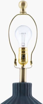 Malky Traditional Dark Blue Table Lamp - Image 4