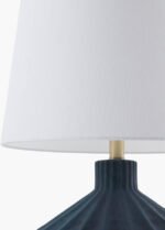 Malky Traditional Dark Blue Table Lamp - Image 5