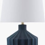 Malky Traditional Dark Blue Table Lamp
