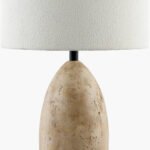 Howard Traditional Brown/White Table Lamp