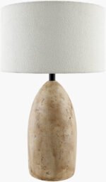 Howard Traditional Brown/White Table Lamp