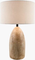 Howard Traditional Brown/White Table Lamp - Image 6
