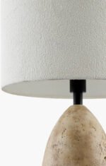 Howard Traditional Brown/White Table Lamp - Image 7