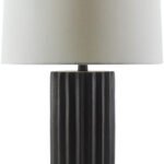 Jeanene Traditional Black Table Lamp