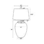 Baylor Rustic White Table Lamp - Image 4