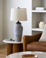 Avis Rustic Gray Table Lamp - Image 5