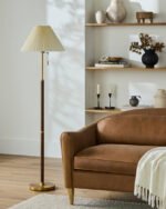 Tabetha Traditional Brown Floor Lamp - Image 2