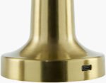 Tasheika Traditional Metallic - Brass Table Lamp - Image 4
