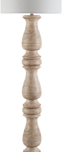 Yaser Traditional Brown Floor Lamp