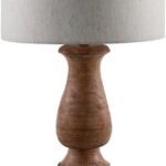 Tye Traditional Dark Brown Table Lamp