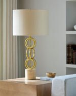 Koplik Modern Beige Table Lamp - Image 2