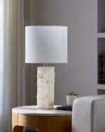 Amna Traditional Cream Table Lamp - Image 2