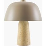 Lekeisha Modern Beige/Tan Table Lamp
