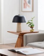 Lekeisha Modern Black/Beige Table Lamp - Image 2