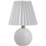 Travarus Modern White Table Lamp