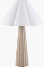 Kym Traditional Gray/White Table Lamp