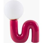 Oosthem Modern Red Table Lamp