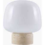 Veena Modern White/Beige Table Lamp