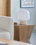 Veena Modern White/Beige Table Lamp - Image 2