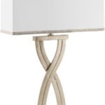 Naim Traditional Metallic - Silver Table Lamp