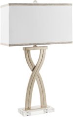 Naim Traditional Metallic - Silver Table Lamp
