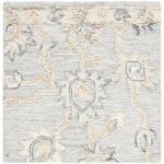 Asma Traditional Light Silver Area Rug - Image 3