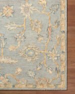 Asma Traditional Light Silver Area Rug - Image 7