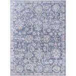 Eleni Traditional Black/Denim Washable Area Rug - Vivir x Livabliss - Image 2
