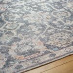 Eleni Traditional Black/Denim Washable Area Rug - Vivir x Livabliss - Image 6