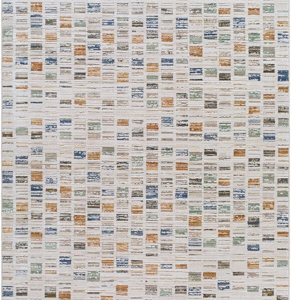 Latisia Modern Slate Blue Washable Area Rug