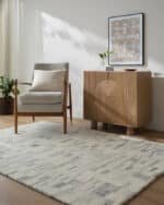 Max Modern Ivory/Slate Area Rug - Becki Owen x Livabliss - Image 2