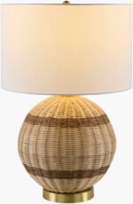 Keauna Traditional Beige Table Lamp - Image 4