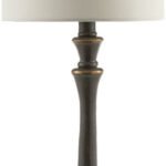 Sintia Rustic White/Black Table Lamp