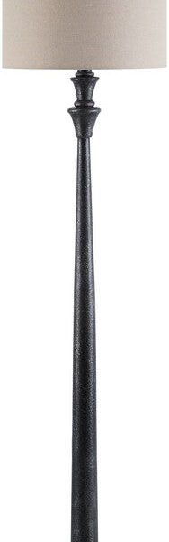 Mikia Rustic Black Floor Lamp