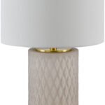 Ned Traditional Cream Table Lamp