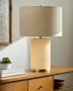 Ned Traditional Orange Table Lamp - Image 2