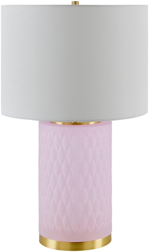 AAAC3466-1 Ned Traditional Pink Table Lamp - Image 1